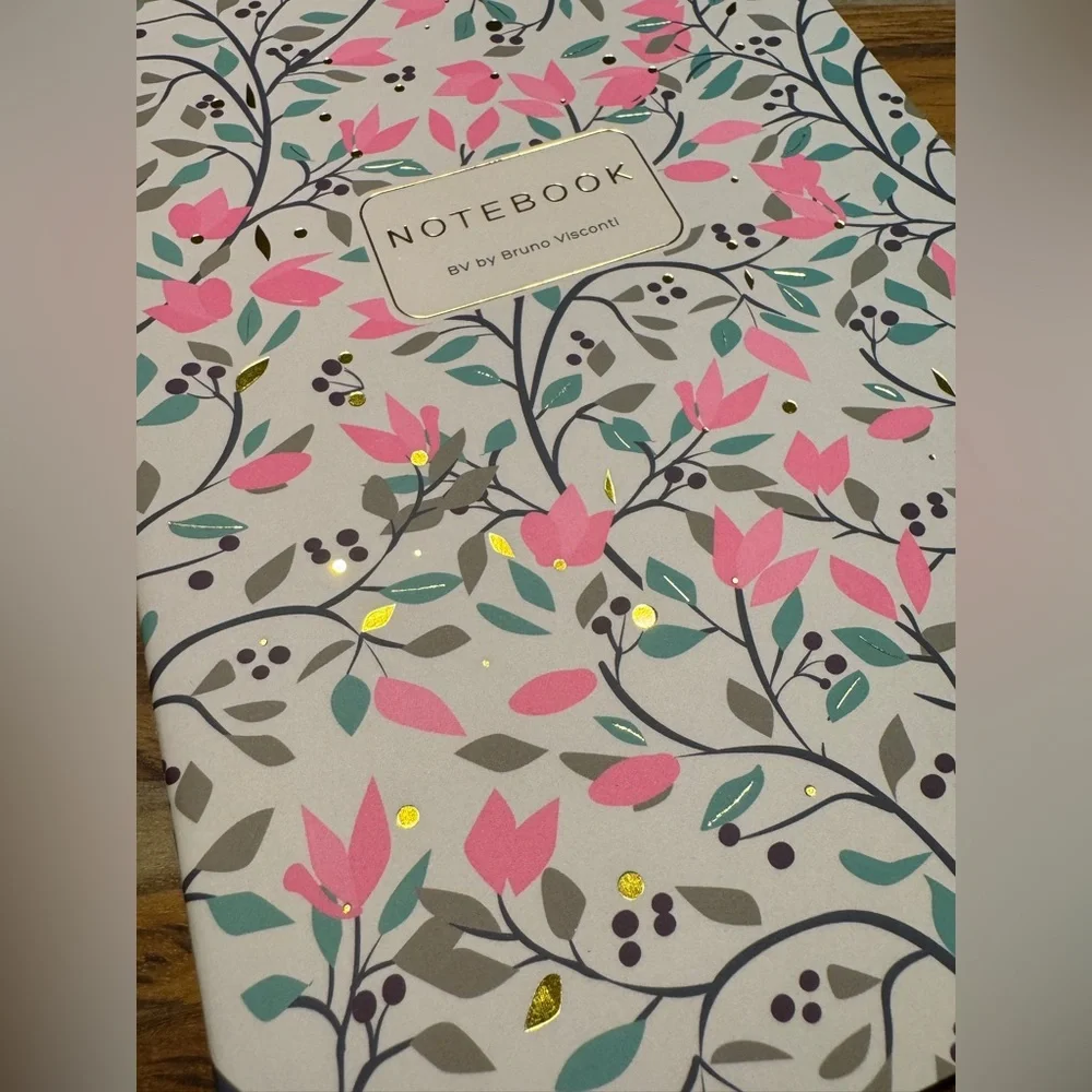 Bruno Visconti Soft Touch Spring Flowers Floral Notebook Journal A5 NEW